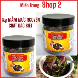 2 HỦ MẮM MỰC NGUYÊN CHẤT LOẠI ĐẶC BIỆT ( 500G/ 1 HỦ )