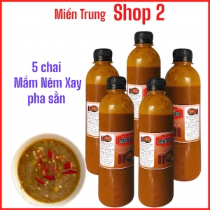 5 CHAI MẮM NÊM XAY PHA SẲN ( 350G/ 1 CHAI )