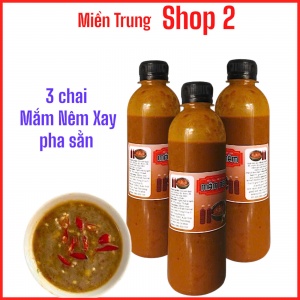 3 CHAI MẮM NÊM XAY PHA SẲN ( 350G/ 1 CHAI )