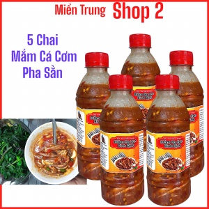 5 CHAI CÁ CƠM PHA SẲN BÌNH ĐỊNH (350G/ 1 CHAI )
