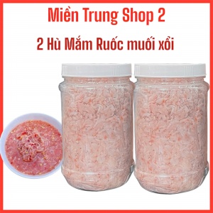 2 HỦ MẮM RUỐC MUỐI XỔI NGUYÊN CHẤT BÌNH ĐỊNH