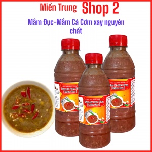 3 CHAI MẮM ĐỤC- MẮM CÁ XAY NGUYÊN CHẤT