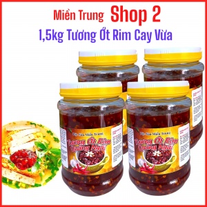 COMBO 4 HỦ TƯƠNG ỚT RIM CAY VỪA ( 500g/1 HỦ )
