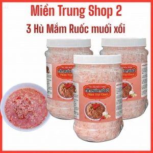 3 HỦ MẮM RUỐC MUỐI XỔI NGUYÊN CHẤT ( 500G/ 1 HỦ )