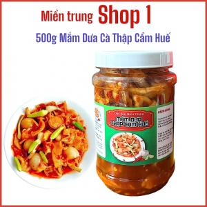 500G MẮM DƯA CÀ THẬP CẨM_MẮM HUẾ ( 500G/ 1 HỦ )