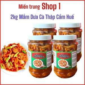 4 HỦ MẮM DƯA CÀ THẬP CẨM HUẾ ( 500G/1 HỦ )