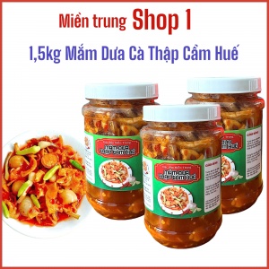3 HỦ MẮM DƯA CÀ THẬP CẨM HUẾ ( 500G/1 HỦ )